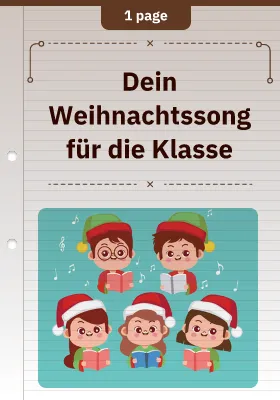 Dein Weihnachtssong für die Klasse