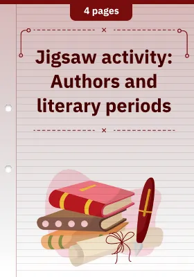 Jigsaw activity: Authors and literary periods