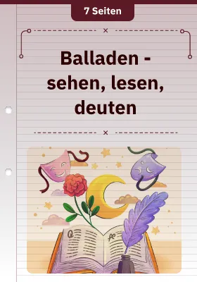 Balladen - sehen, lesen, deuten