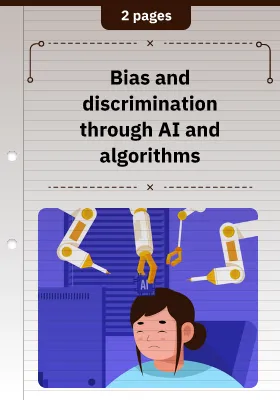 Bias and discrimination through AI and algorithms
