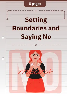 Setting Boundaries and Saying No