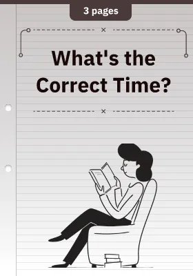 What's the Correct Time?