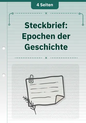 Steckbrief: Epochen der Geschichte