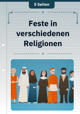 Feste in verschiedenen Religionen