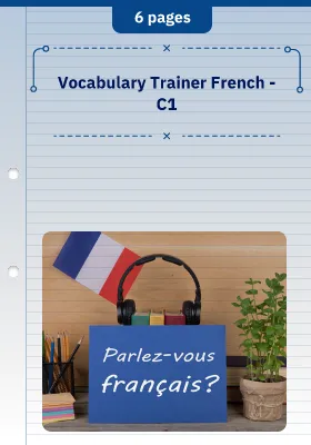 Vocabulary Trainer French - C1