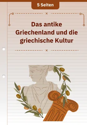 Das antike Griechenland und die griechische Kultur