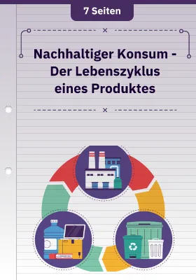 Nachhaltiger Konsum - Der Lebenszyklus eines Produktes