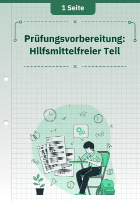Prüfungsvorbereitung: Hilfsmittelfreier Teil