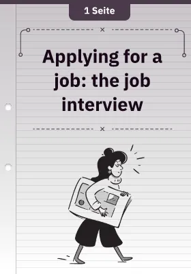 Applying for a job: the job interview