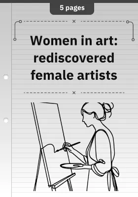 Women in art: rediscovered female artists