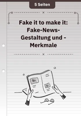 Fake it to make it: Fake-News-Gestaltung und -Merkmale
