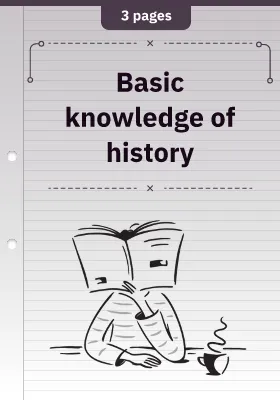 Basic knowledge of history