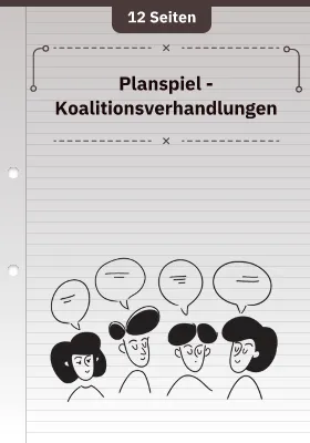 Planspiel - Koalitionsverhandlungen