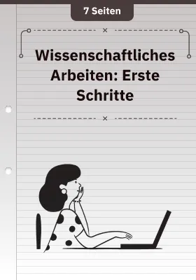 Wissenschaftliches Arbeiten: Erste Schritte