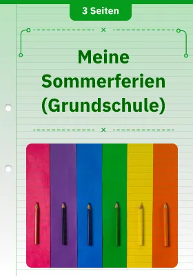 Meine Sommerferien (Grundschule)