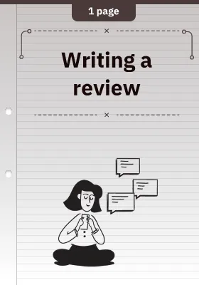 Writing a review