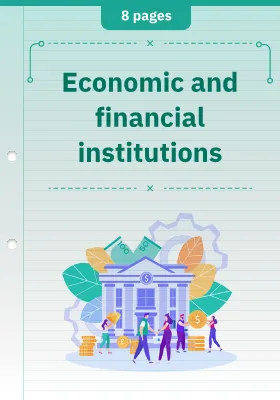 Economic and financial institutions