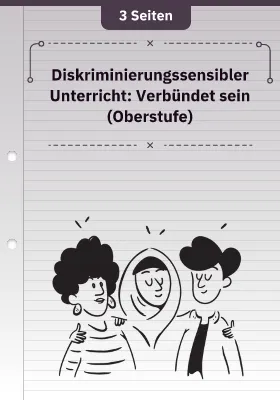 Diskriminierungssensibler Unterricht: Verbündet sein (Oberstufe)