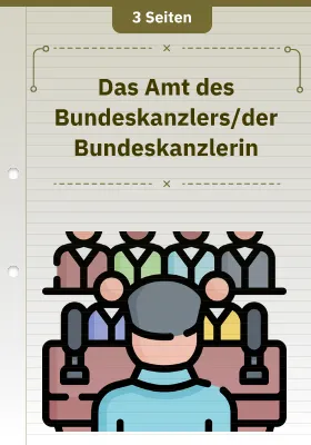 Das Amt des Bundeskanzlers/der Bundeskanzlerin