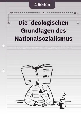 Die ideologischen Grundlagen des Nationalsozialismus