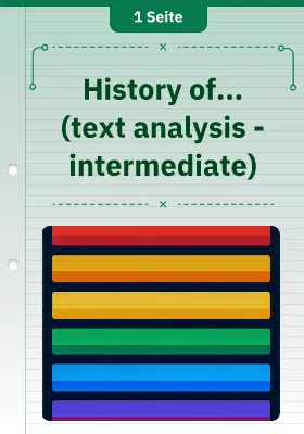 History of...(text analysis - intermediate)