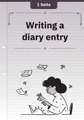 Writing a diary entry