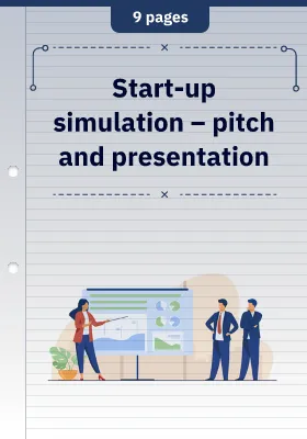 Start-up simulation – pitch and presentation