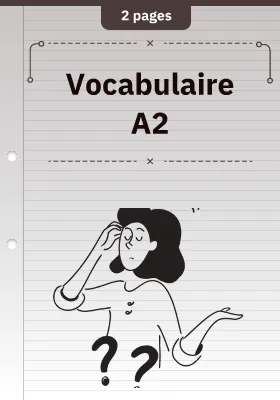 Vocabulaire A2