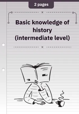Basic knowledge of history (intermediate level)