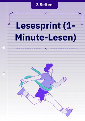 Lesesprint (1-Minute-Lesen)