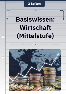 Basiswissen: Wirtschaft (Mittelstufe)
