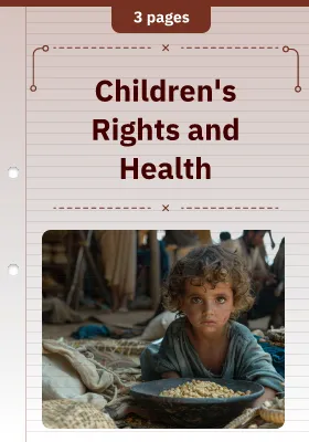 Children's Rights and Health