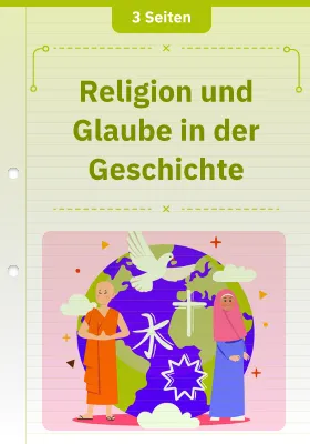 Religion und Glaube in der Geschichte