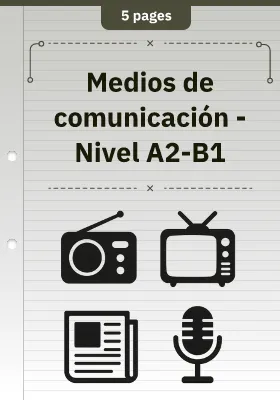 Medios de comunicación - Nivel A2-B1