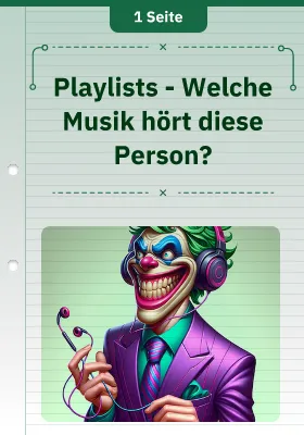 Playlists - Welche Musik hört diese Person?