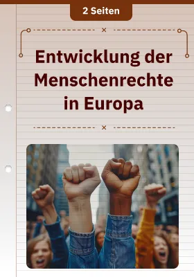 Entwicklung der Menschenrechte in Europa