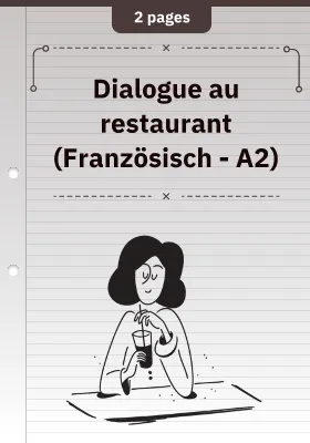 Dialogue au restaurant (Französisch - A2)