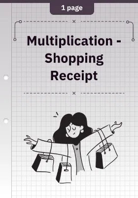 Multiplication - Shopping Receipt