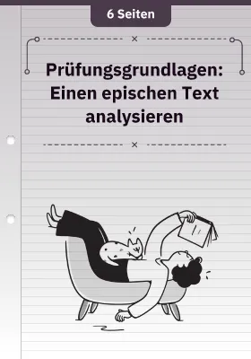 Prüfungsgrundlagen: Einen epischen Text analysieren