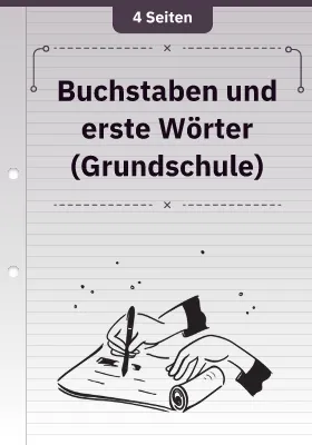 Buchstaben und erste Wörter (Grundschule)