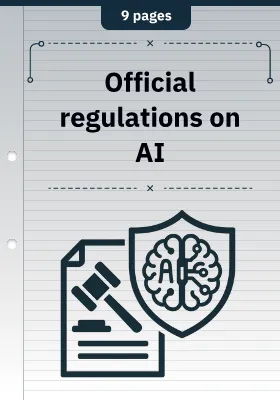 Official regulations on AI