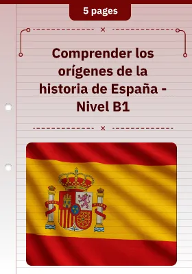 Comprender los orígenes de la historia de España - Nivel B1