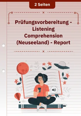 Prüfungsvorbereitung - Listening Comprehension (Neuseeland) - Report