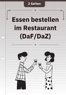 Essen bestellen im Restaurant (DaF/DaZ - A2)