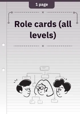 Role cards (all levels)