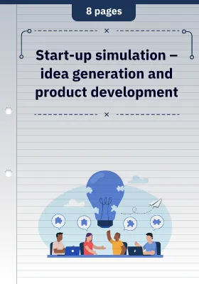 Start-up simulation – idea generation and product development