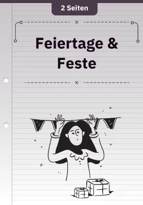 Feiertage & Feste (DaF/DaZ - B1)