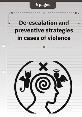 De-escalation and preventive strategies in cases of violence 