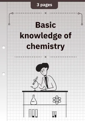 Basic knowledge of chemistry