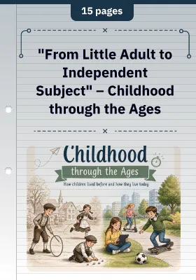 "From Little Adult to Independent Subject" – Childhood through the Ages